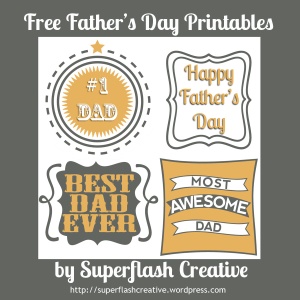 Father's Day, Free, Printable, Superflash Creative, 