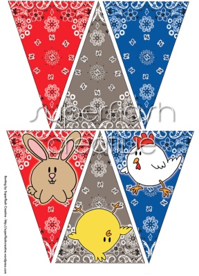 Petting Zoo Theme Bunting by Superflash Creative