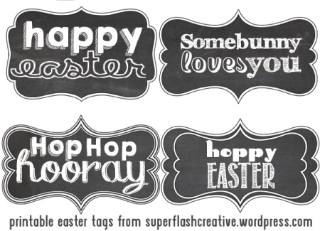 Free Printable Easter Tags from Superflash Creative
